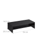 relaxdays Monitorständer in Schwarz - (B)54 x (H)14,5 x (T)25,5 cm