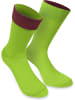 normani 1 Paar Socken Bi-Color in Limette/Beere