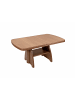 58 aufm Kessel COUCHTISCH höhenverstellbar und ausziehbar Clari 125x56x75 Eiche P43