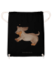 Mr. & Mrs. Panda gym tasche Hund Dackel ohne Spruch in Schwarz