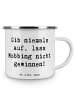 Mr. & Mrs. Panda Kaffeebecher Spruch Mobbing bewältigen mit Spruch in Weiß