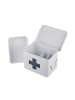 relaxdays Medizinbox in Weiß - (B)21 x (H)16 x (T)15,5 cm
