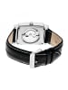 Heritor Frederick Lederarmbanduhr in Silver/Black