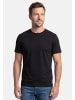 Lerros T-Shirt Basic in Schwarz / grau