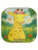 Mr. & Mrs. Panda Bierdeckel Giraffe Blumenkranz Design ohne Spruch in Weiß