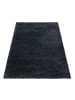 KADIMA DESIGN Teppich Hochflor Shaggy Uni Style Polypropylen Wohnzimmer in Anthrazit