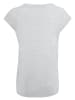 F4NT4STIC Extended Shoulder T-Shirt Lover Babe  Valentinstag in grau meliert