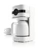 Barista Kaffeemaschine LED-Display 900W weiß mit Isolierkanne Weiß