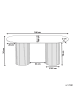 Beliani Esszimmertisch SHERIDAN in Braun - (W) 100 x (H) 76 x (L) 180 cm