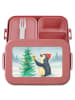 Mr. & Mrs. Panda MEPAL Bentobox Pinguin Weihnachtsbaum Design oh... in Rot Pastell