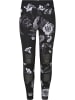 Urban Classics Urban Classics Damen Girls Tech Mesh AOP Leggings in dark flower aop