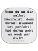 Mr. & Mrs. Panda Holzuntersetzer Spruch Zweifel an sich selbst m... in Weiß