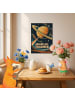 Mr. & Mrs. Panda Poster Planet nostalgisch Design mit Spruch in Weiß