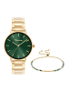 Tamaris Damen Armbanduhr & Armband Set in gold