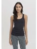 Hessnatur Tanktop Rundhals Fitted 2er-Set in schwarz