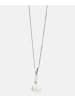 Diamant L'éternel Halskette mit Anhänger aus 375 Weißgold mit Diamant mit Perle