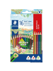 Staedtler Farbstift Noris colour ca. 3mm farbig sortiert Packung mit 12+4 Stück