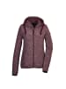 Killtec Strickfleecejacke mit Kapuze in rot