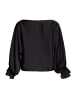 Vera Mont Satin-Bluse mit Fledermausärmeln in Schwarz