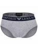 Emporio Armani Slip 2er Pack in Grau/Marine