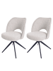 MCW 2er-Set Esszimmerstuhl N72, Creme