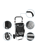 relaxdays Einkaufstrolley in Schwarz - 45 l