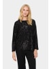 SAINT TROPEZ Langarm-Bluse ReyanaSZ Gerade Passform in Black