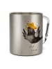 Mr. & Mrs. Panda Kaffeetasse Rabe Sombrero ohne Spruch in Silber