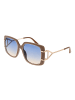 Guess Braun Metall & Kunststoff Sonnenbrille