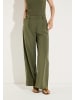 More & More fließende, weite Hose in jungle green