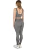 Circle Five Scrunch Shape Set (Push-Up Leggings und Medium Support Sport-BH) in Anthrazit