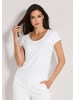 MADELEINE Elegantes Viskose-Oberteil in weiß