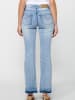 KOROSHI LANGE HOSE JEANS GLOCKE in blau