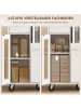 HOMCOM Mikrowellenschrank-80L x 40B x 88,7H cm-Weiß