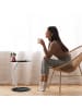 relaxdays Beistelltisch Glas in Schwarz