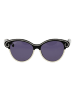 Hally & Son Frauen Sonnenbrille Schmetterling Schwarz