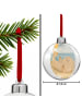 Mr. & Mrs. Panda Plastik-Weihnachtskugel Robbe Liegen Design ohn... in Weiß