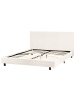 Beliani 2-tlg Doppelbett ALBI in Weiß/Schwarz