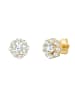Glanzstücke München Ohrstecker aus Sterling Silber mit Zirkonia in gelbgold