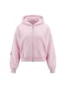 IZIA Women Hoodie in Light Rose