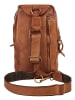 X-ZONE Crossover Bag echt Leder in cognac