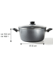 Stoneline XXXL Kochtopf 32 cm | mit Deckel in Anthrazit