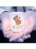 Mr. & Mrs. Panda Windlicht aus Glas Hund Keks mit Spruch in Transparent