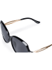 styleBREAKER Butterfly Sonnenbrille in Schwarz / Grau getönt