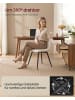 VASAGLE 2er-Set:Esszimmerstuhl Tyra in Beige - (B)52 x (H)83 x (T)43 cm