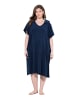 Ulla Popken Homewear-Poncho in marine