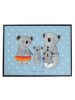 Mr. & Mrs. Panda Schreibunterlage Koala Familie ohne Spruch in Blau Pastell