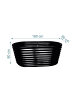 relaxdays Hochbeet in Schwarz - (B)160 x (H)80 x (T)80 cm