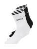 SNOCKS Hohe Sportsocken mit Streifen aus Bio-Baumwolle 4 Paar in Schwarz-Weiß