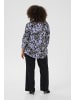 KAFFE curve Kurzarm-Bluse KCjanni Regular fit in Blue Leopard